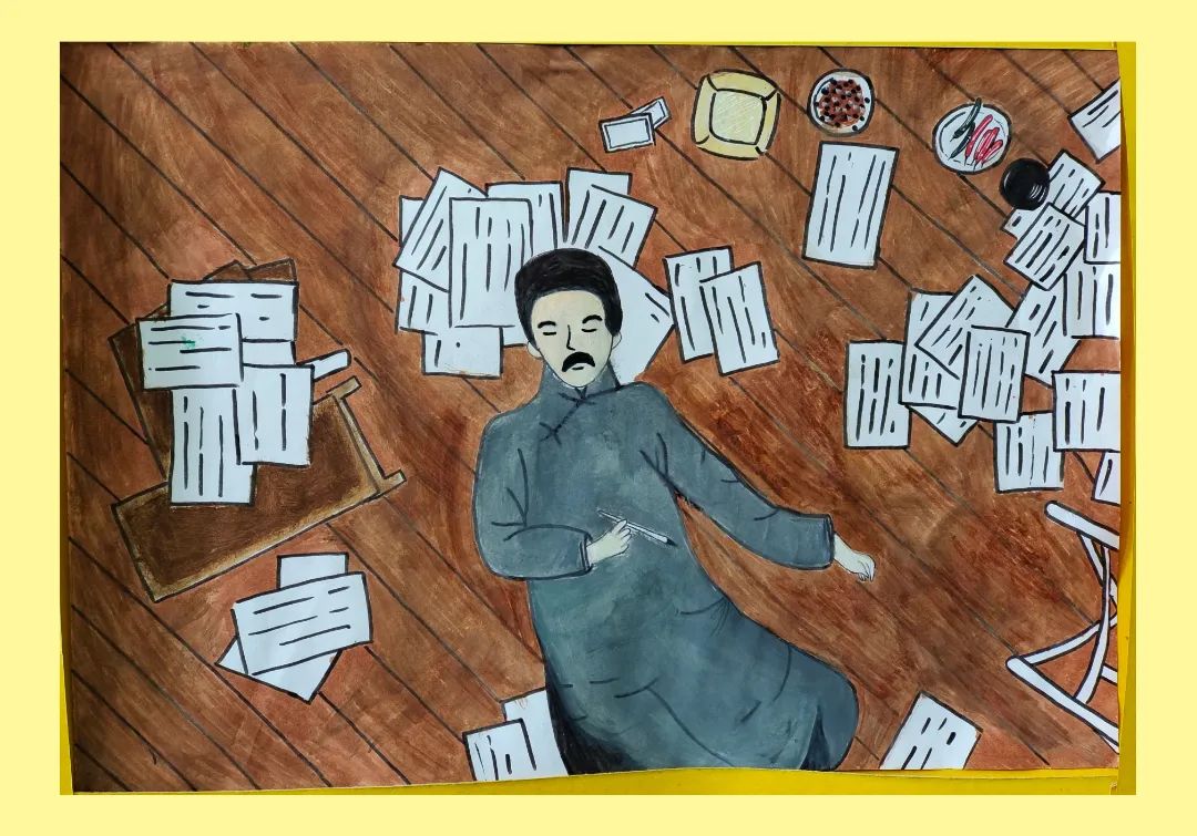 “无梦想 不青春 无奋斗 不青春”五四青年节人物作品画-第10张