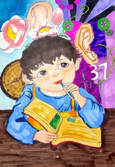 3月3日全国爱耳日绘画图片大全-第1张