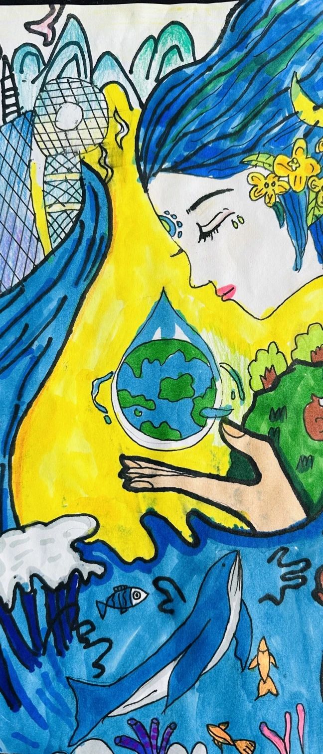 5张“节水中国 你我同行”儿童画图片 5张“节水中国 你我同行”儿童画图片