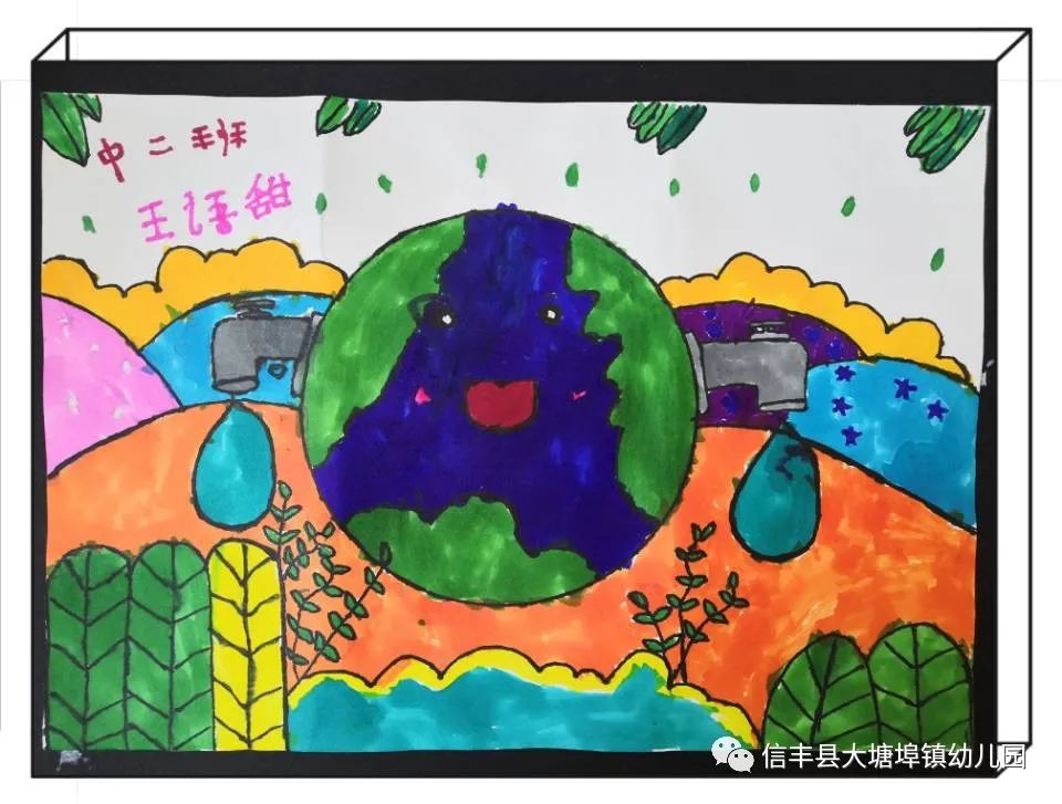 “垃圾分类 保护地球”主题绘画7张