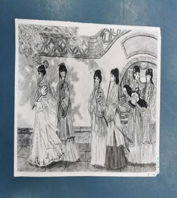 《红楼梦》人物儿童绘画图片展示-第23张