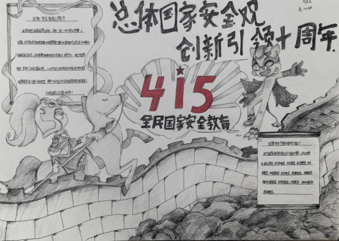 “总体国家安全观 创新引领十周年”415国家安全教育绘画