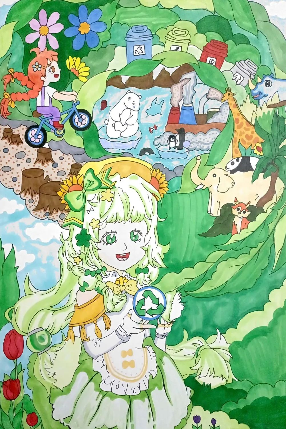 “建设美丽中国 促进绿色发展”绘画作品展示-第3张