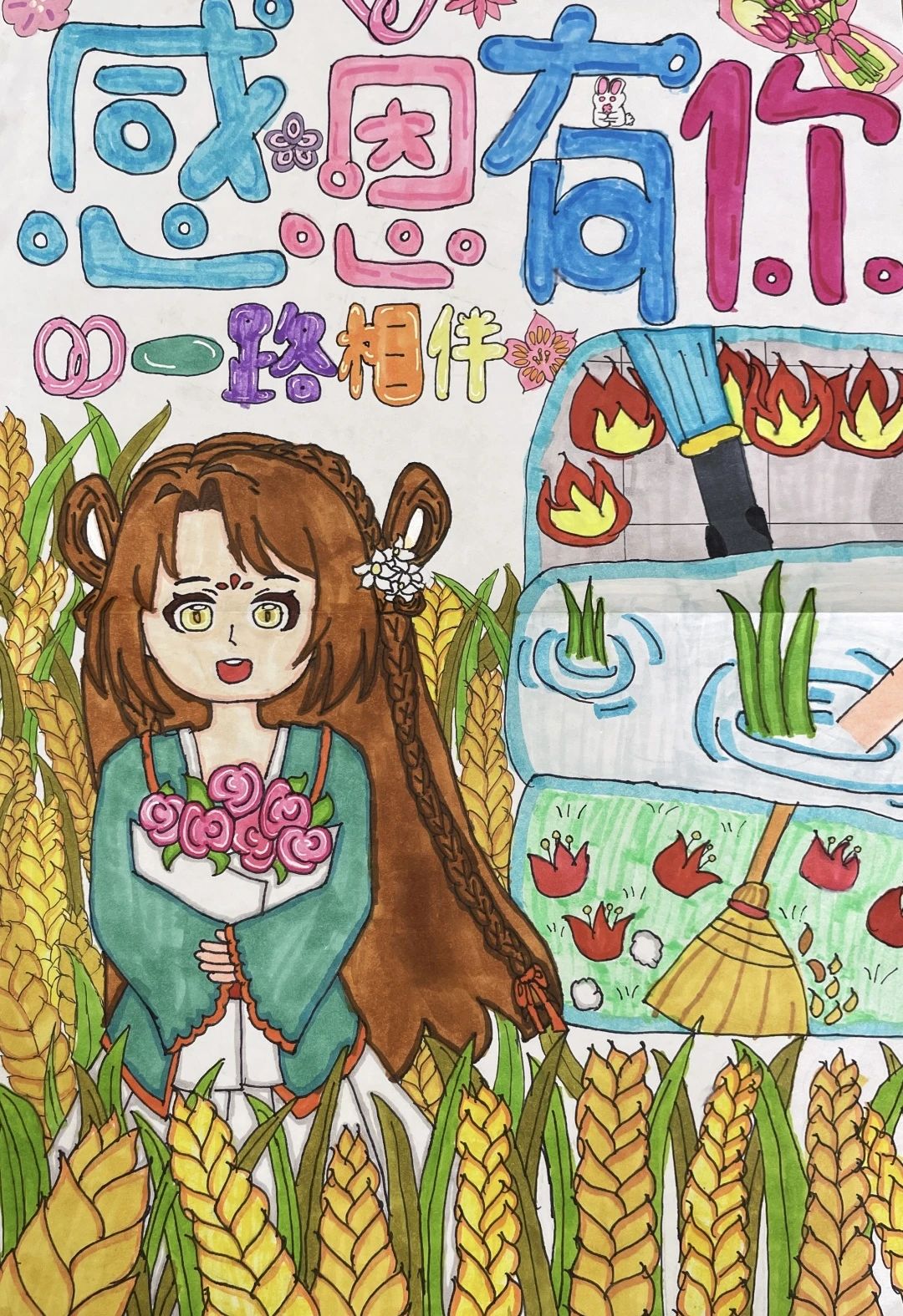 《奉献最美 劳动光荣》“五一”劳动节主题绘画-第3张