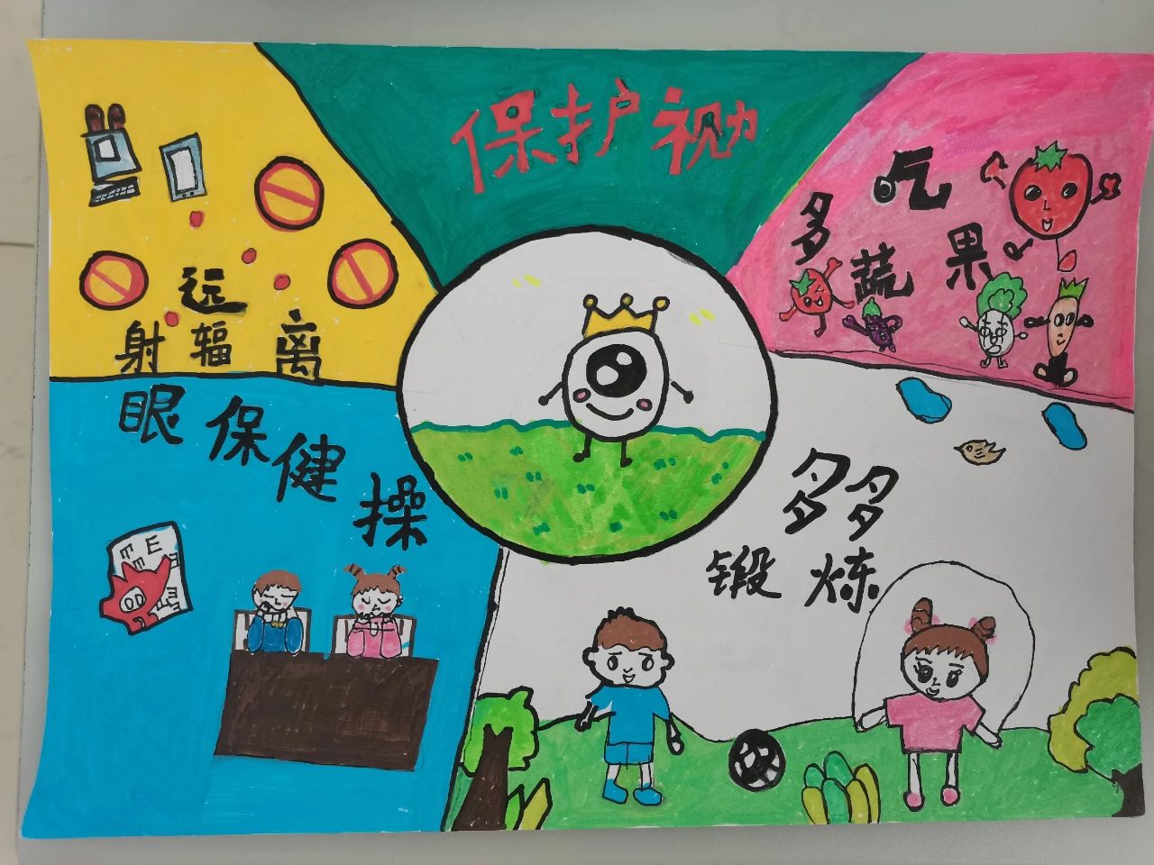 “爱眼护眼每一天”儿童绘画-第5张
