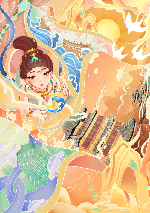 “一带一路 共筑中国梦”主题儿童绘画-第8张