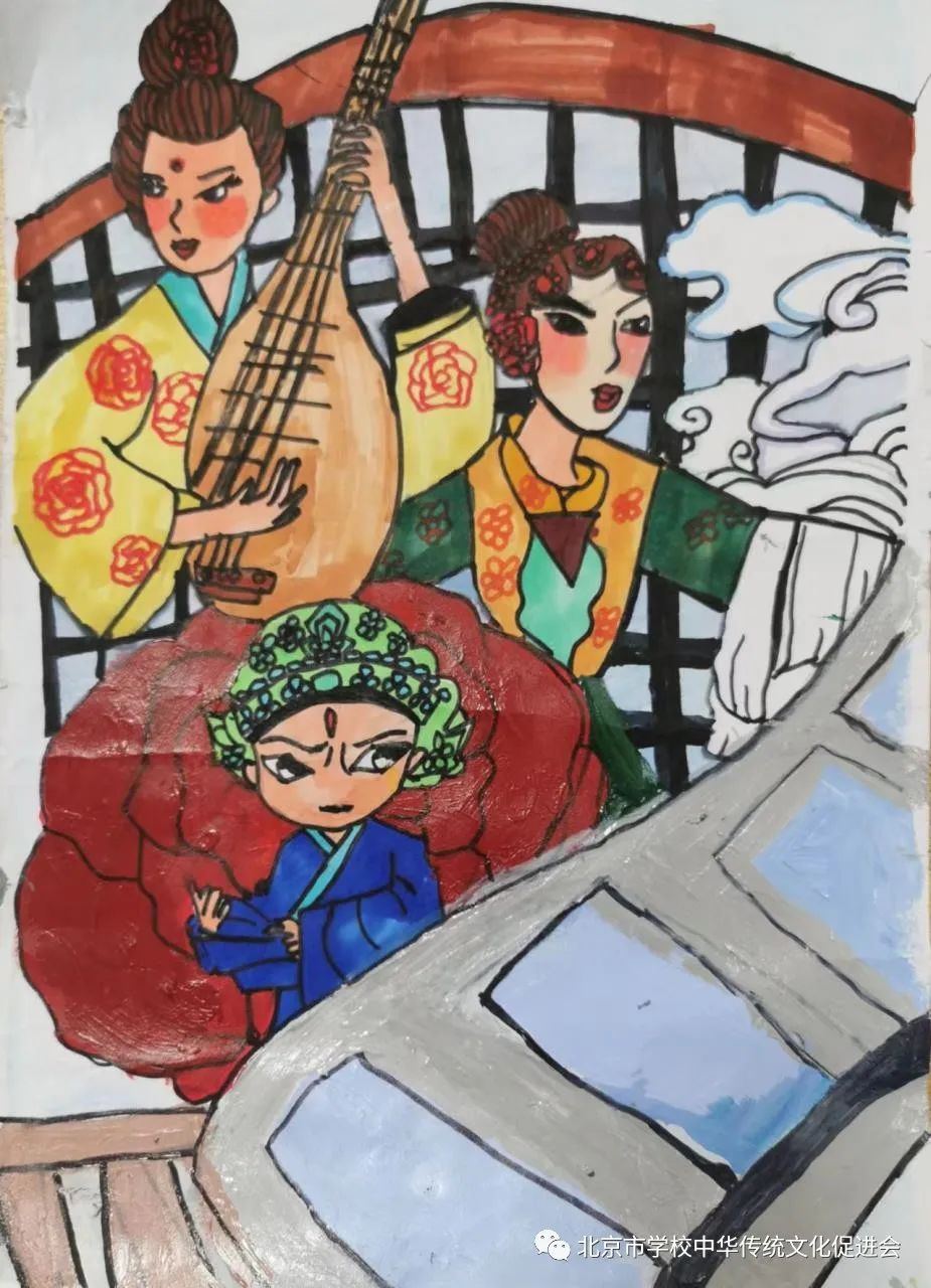 国粹“京”彩 飞扬童心儿童画图片大全-第10张