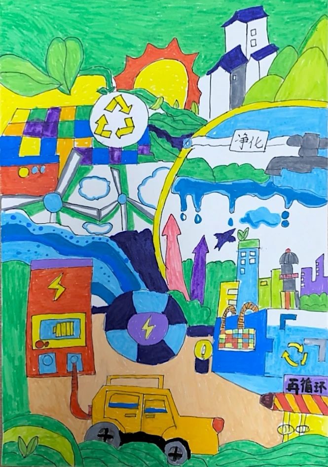 2024全国节能宣传周小学生儿童画精选-第6张