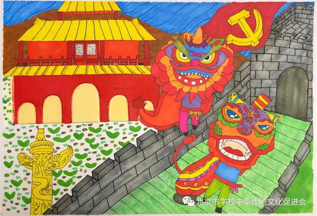 简单漂亮的戏剧人物儿童画-第6张