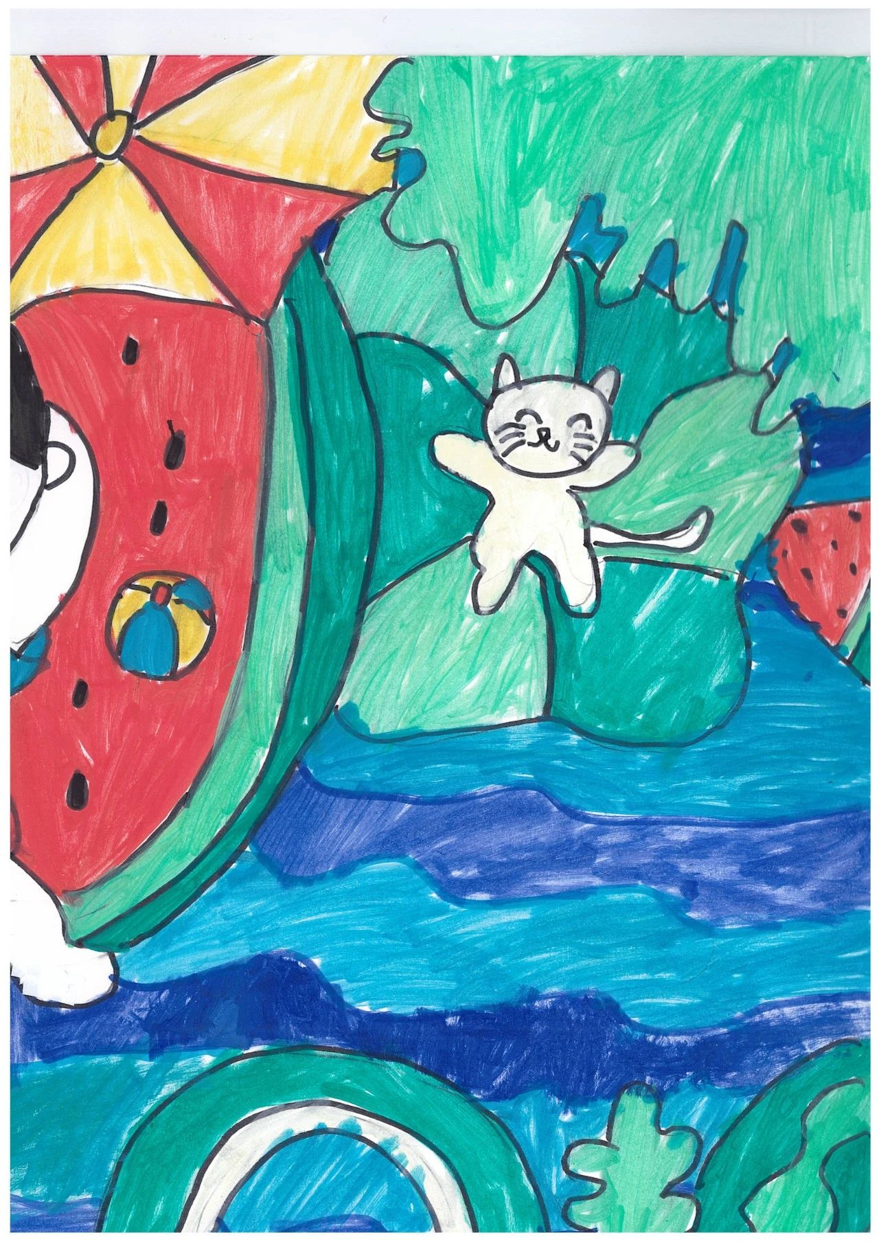 小学生六一儿童节绘画作品-第2张