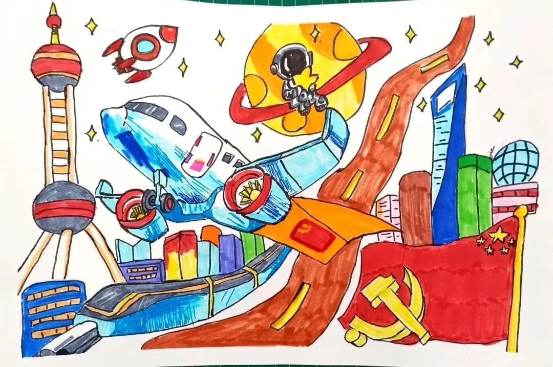 一带一路绘画比赛作品（中学组）-第5张