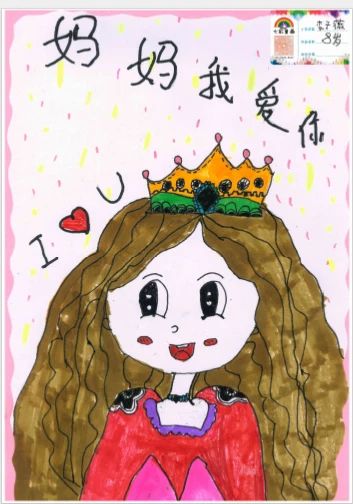 《我的妈妈真漂亮》母亲节绘画作品5张