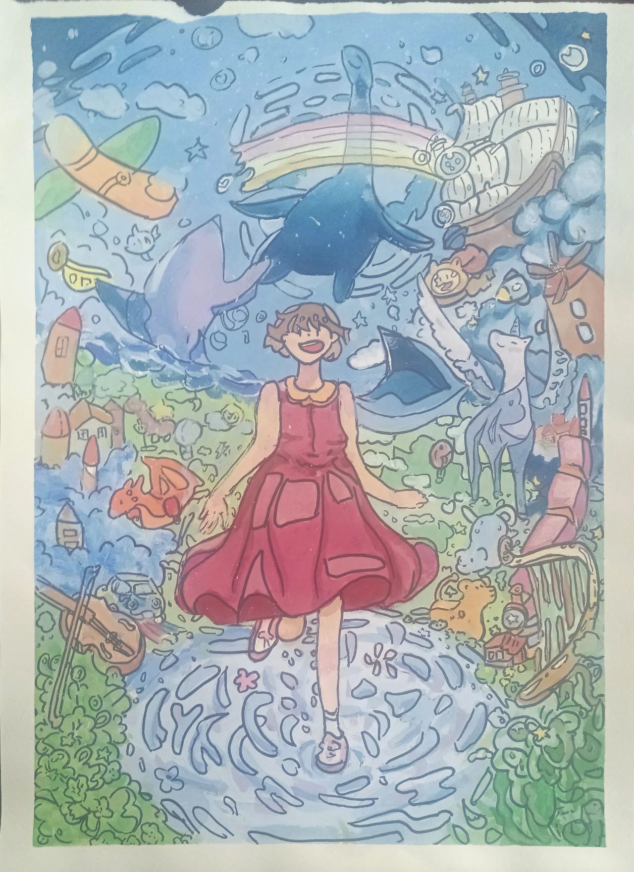 红十字绘画获奖绘画图片-第5张