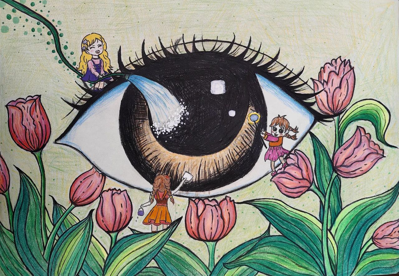 爱眼护眼 预防近视——小学生绘画作品展-第5张