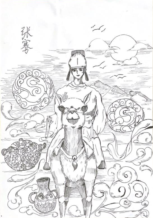 “一带一路 共筑中国梦”主题儿童绘画-第1张