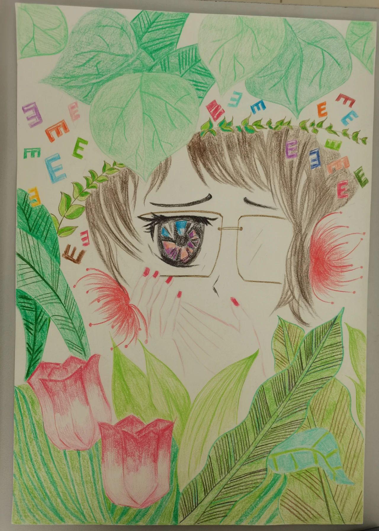 微信“爱眼护眼每一天”儿童绘画图片_20240507214655-第2张