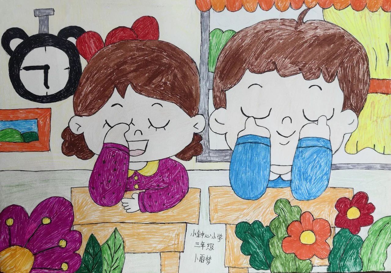 爱眼护眼 预防近视——小学生绘画作品展（6张）