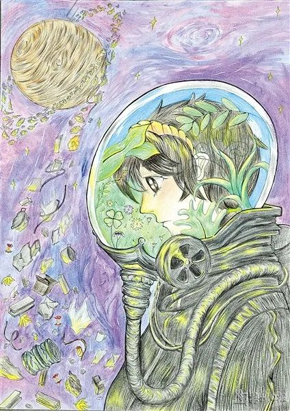 “人与自然和谐共生”世界环境日绘画-第9张