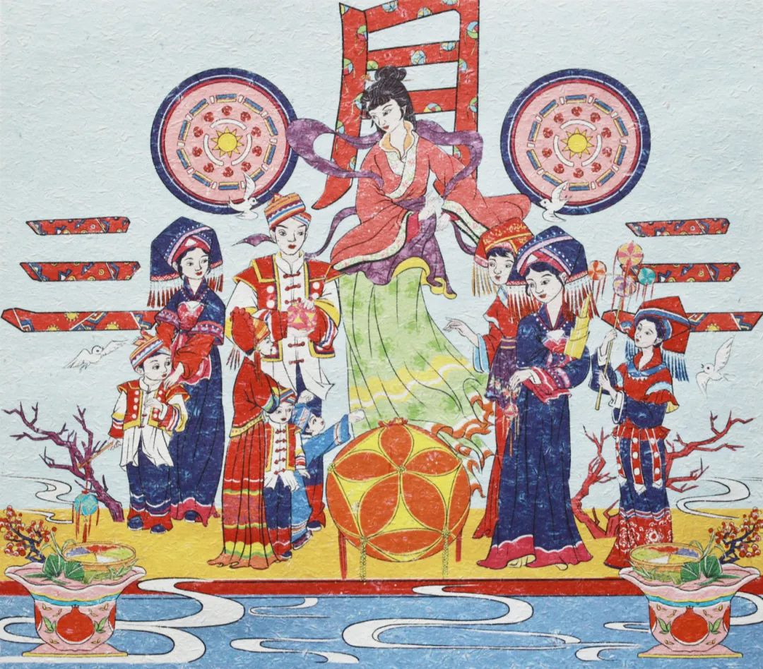 “铸牢共同体意识 推进民族团结事业”儿童画-第2张