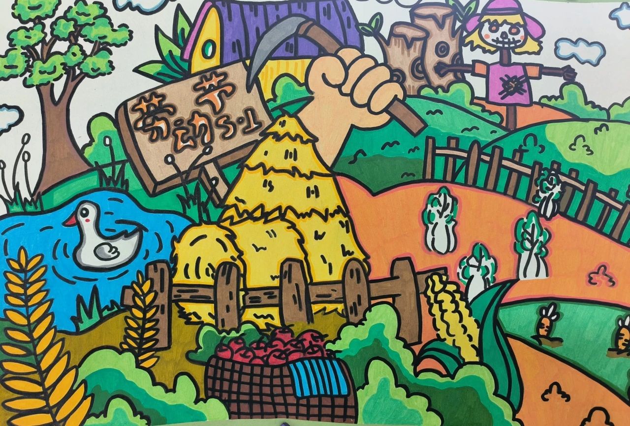 “致敬最美劳动者 争做新时代好少年”幼儿园绘画作品-第5张