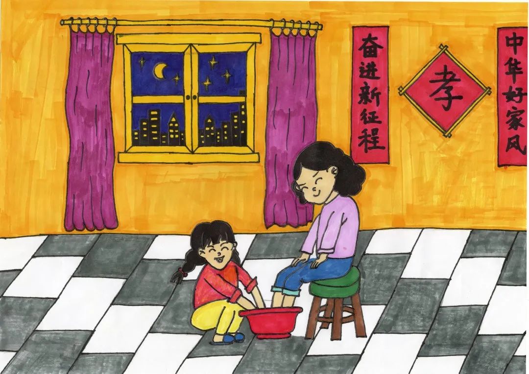“丰实家风 润泽家教”家风家训绘画作品-第7张