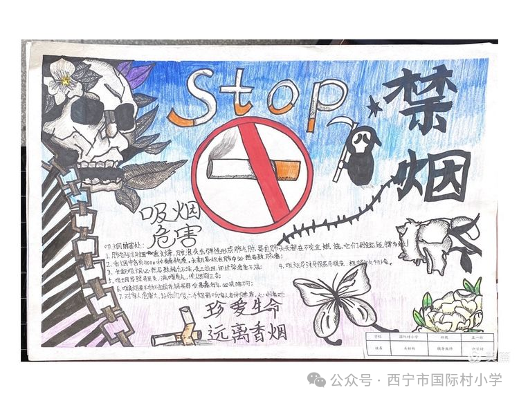 “世界无烟 护航成长”无烟日主题绘画-第3张