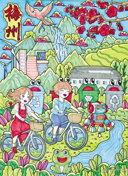 “人与自然和谐共生”世界环境日绘画-第2张