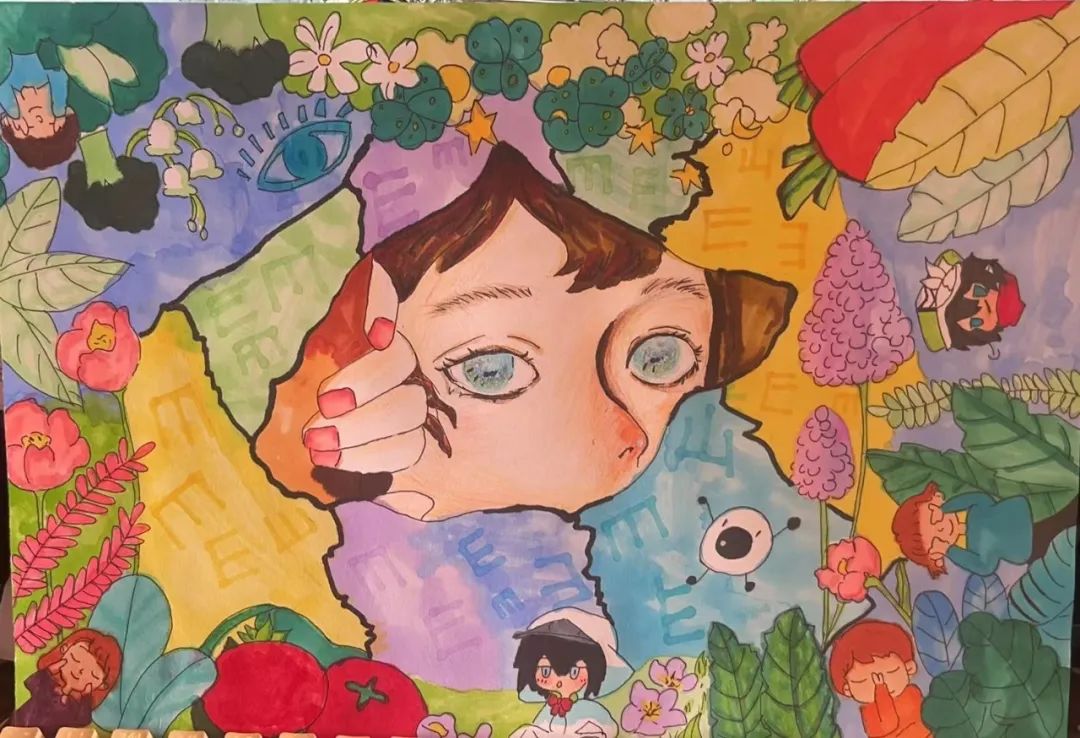 “爱护眼睛 呵护心灵之窗”创意绘画-第1张