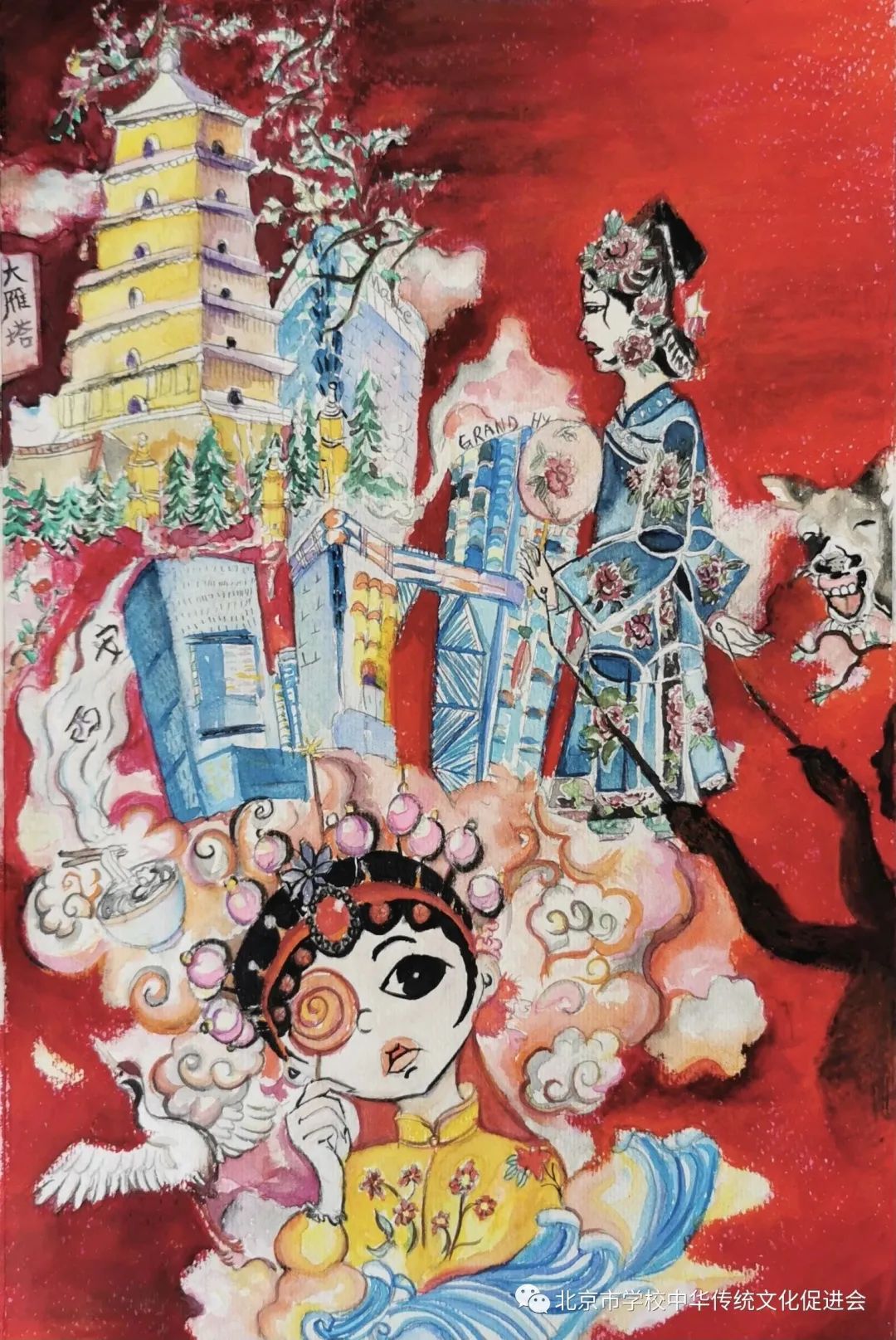 7张国粹传承京剧人物儿童绘画