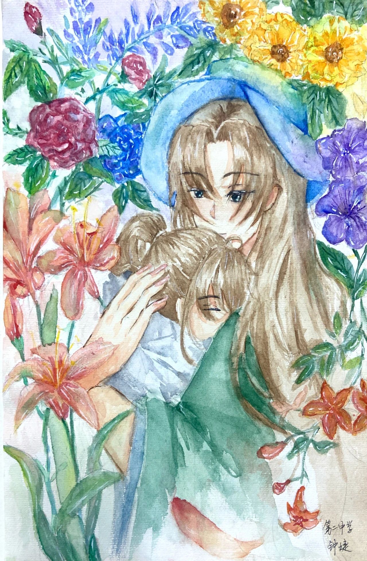 《感恩有你 亲爱的妈妈》母亲节绘画作品-第2张
