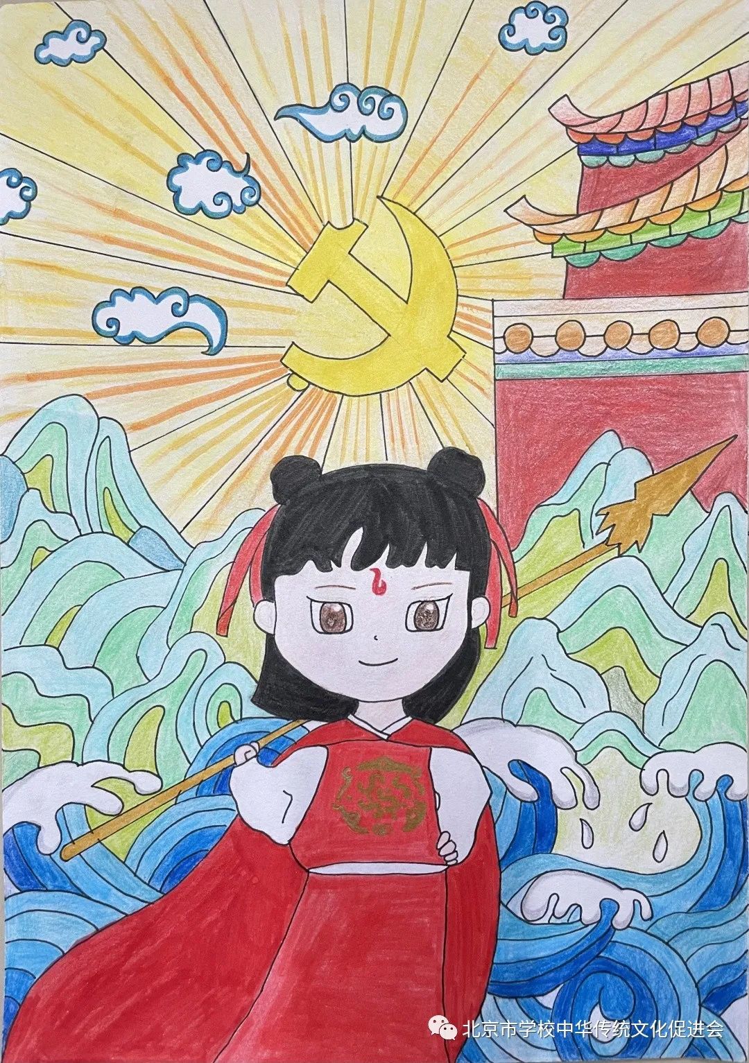 “弘扬国粹 传承文明” 传统国粹文化主题儿童画-第1张