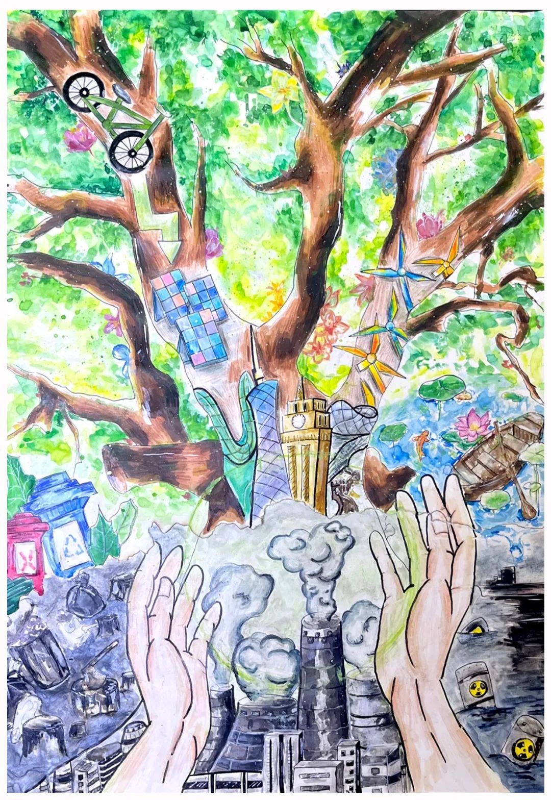 2024世界环境日绘画大赛一等奖-第6张