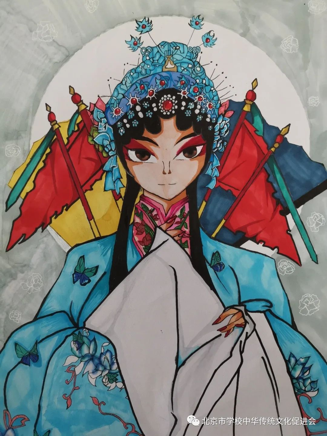 “形神兼备展国粹 戏曲传承竞芳华”戏曲人物绘画作品-第3张