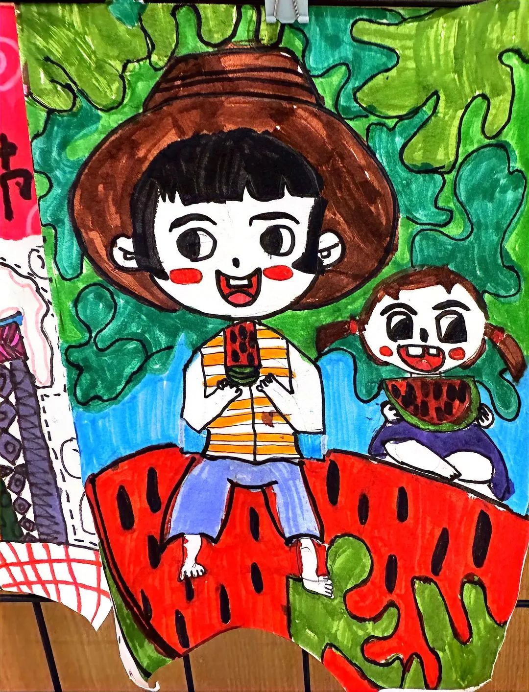 “悦劳动 悦快乐”五一节简单儿童画-第4张