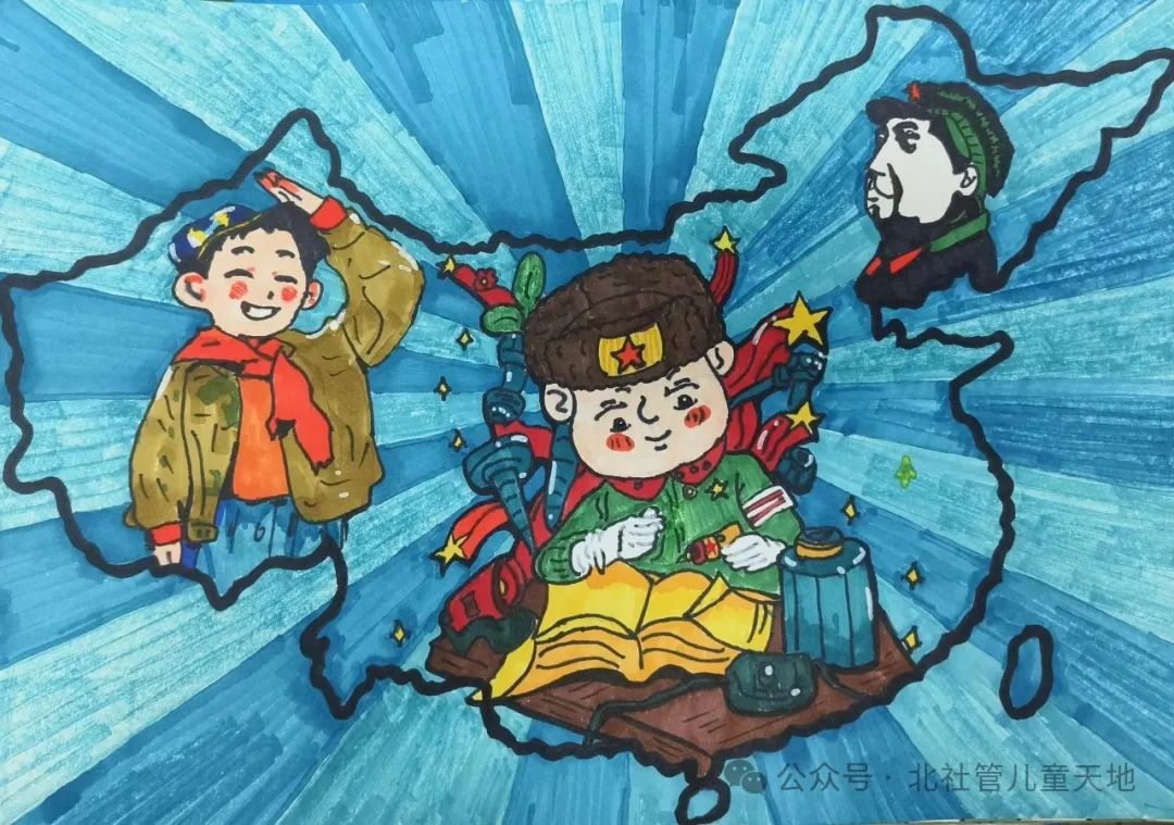 “学习雷锋精神 争做时代新人”主题儿童画-第5张