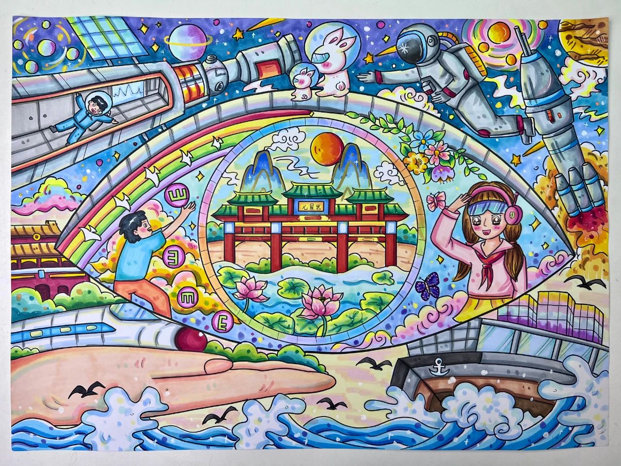 “童心瞳画 提振新视界”全国爱眼日绘画-第1张