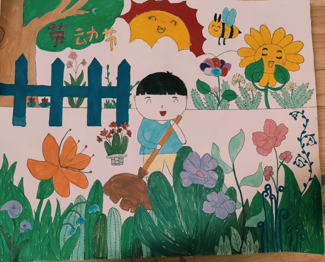 五一国际劳动节画画作品“我劳动 我光荣”-第3张