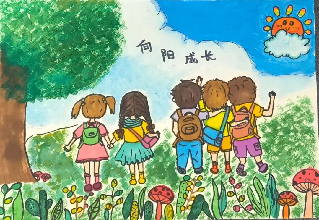 “童心永向党 童画新时代”少儿主题画作品-第10张