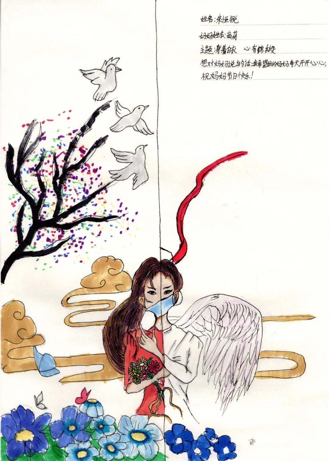 “我眼里的护士妈妈”第113个护士节主题绘画(7张) “我眼里的护士妈妈”第113个护士节主题绘画(7张)