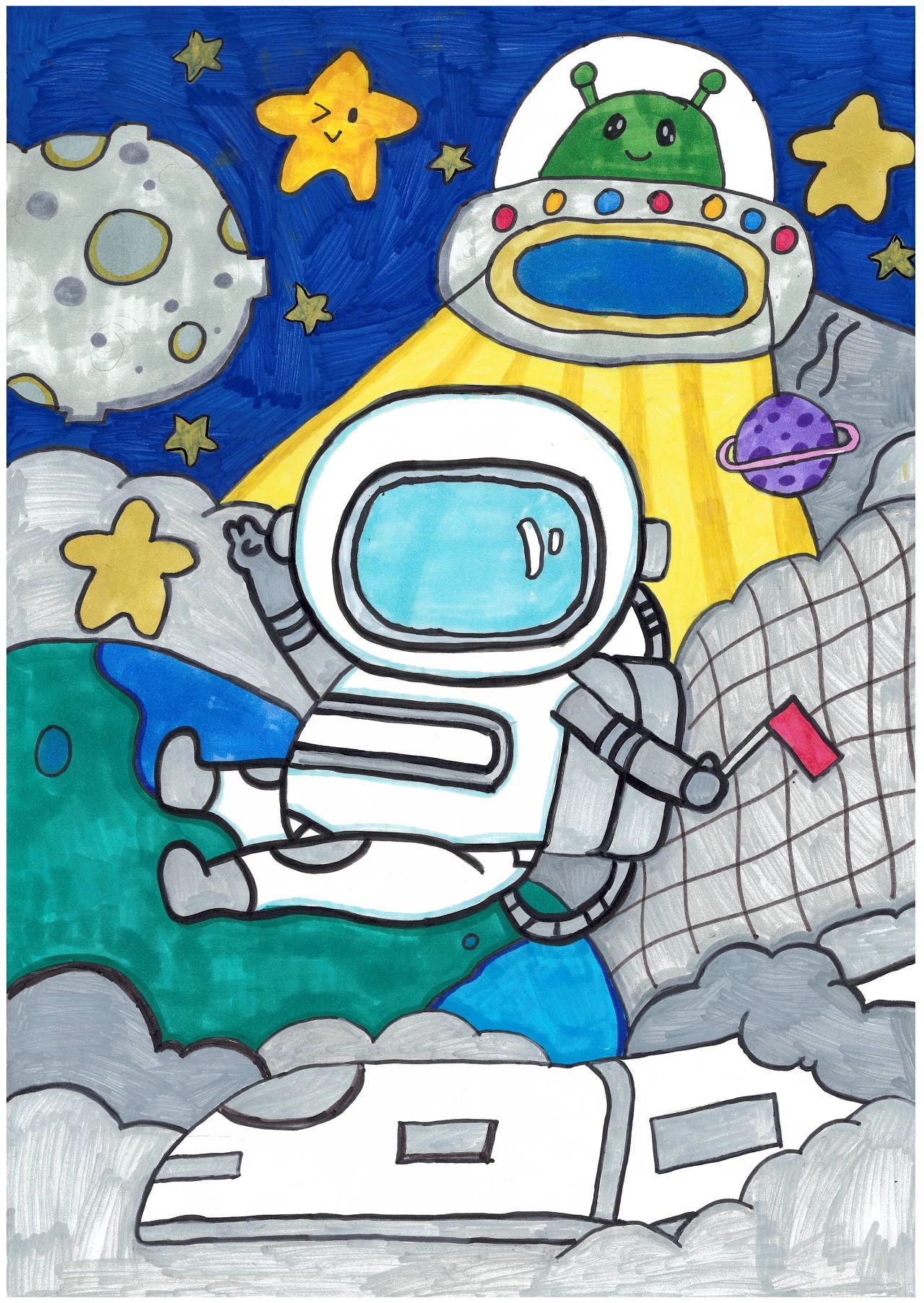 小学生六一儿童节绘画作品-第3张