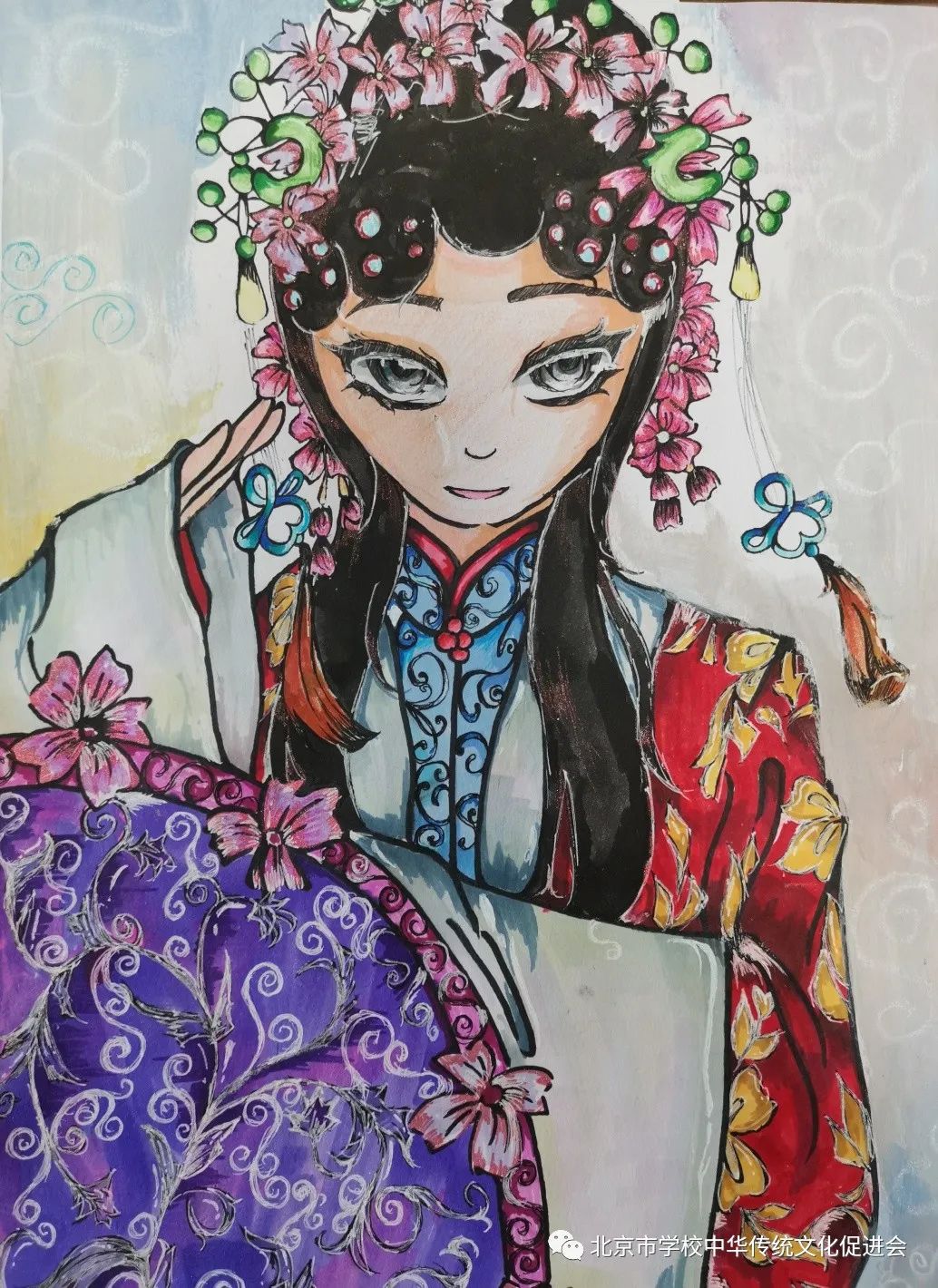 “中国风京剧 国粹展芳华”优秀绘画作品-第5张