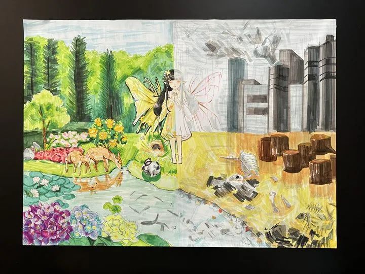 2024世界环境日绘画大赛一等奖-第3张