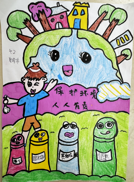 “节能珍惜资源 减排保护环境”第34个全国节能宣传周绘画-第1张