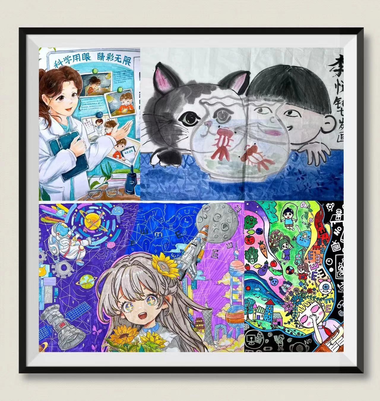 “共同呵护眼睛 拥有光明未来”优秀绘画-第3张