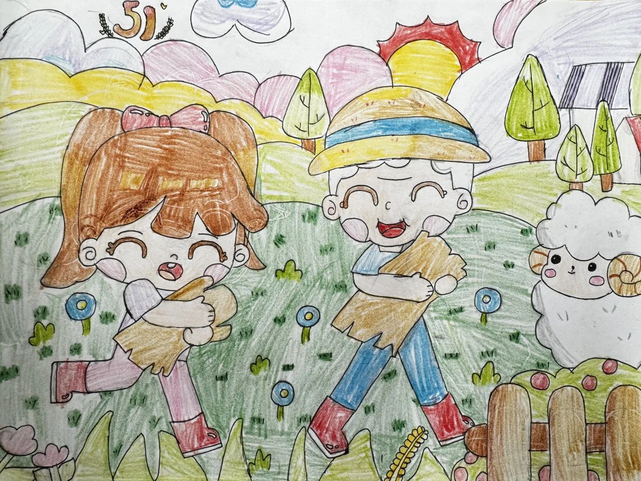 “劳动最光荣 奉献最美丽” 主题绘画作品-第6张