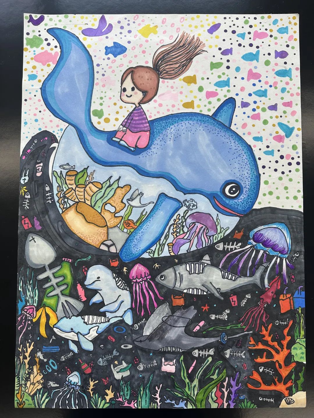 “与自然共鸣 让美好远行”环境日绘画优秀作品-第2张