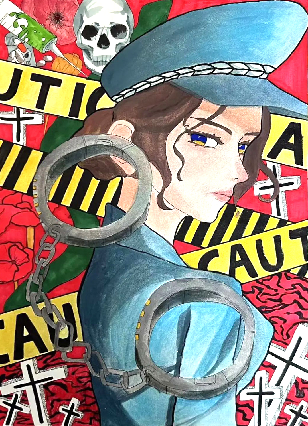 法治护航健康成长 法治教育主题儿童画作品-第4张