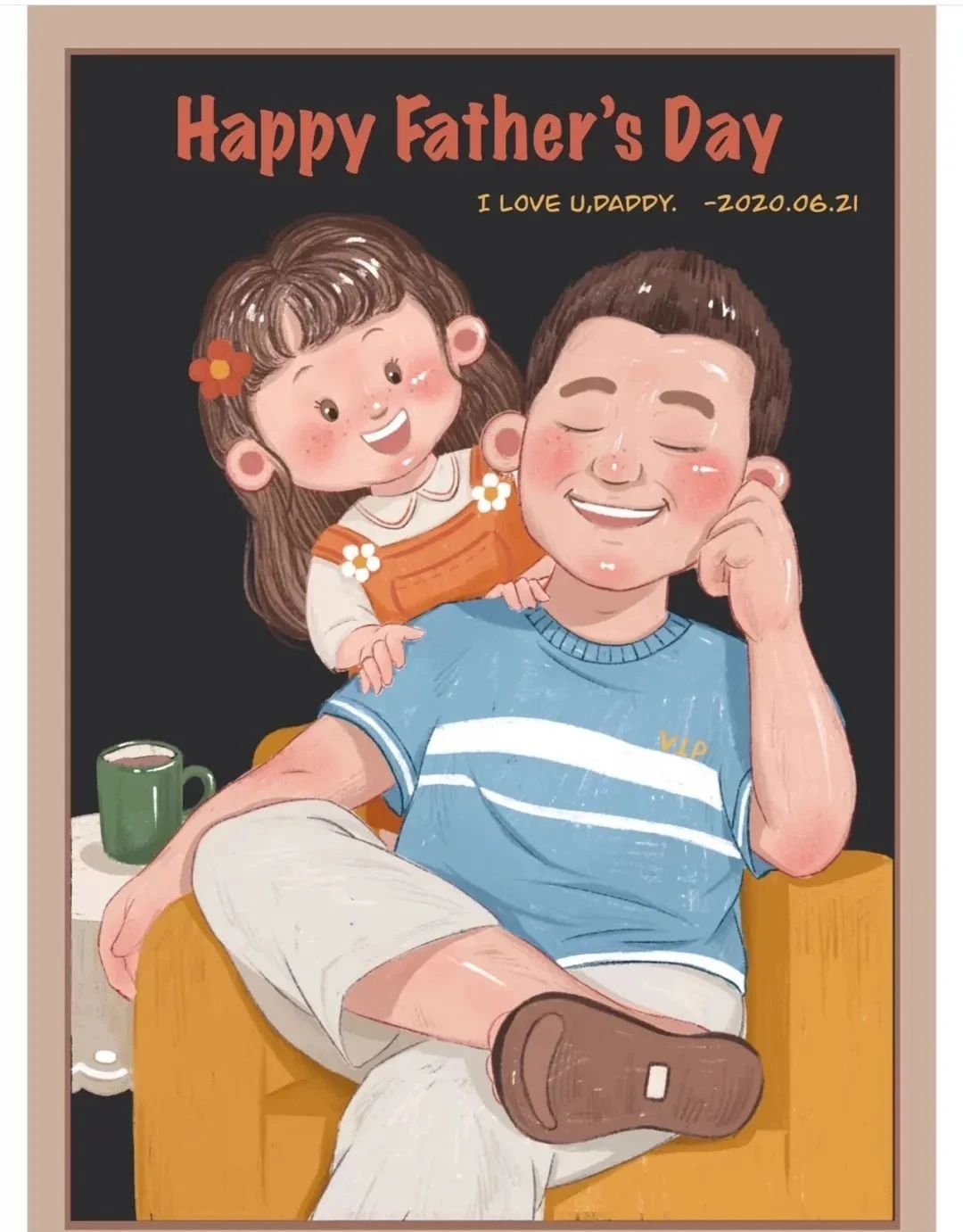 父亲节儿童绘画精选8张