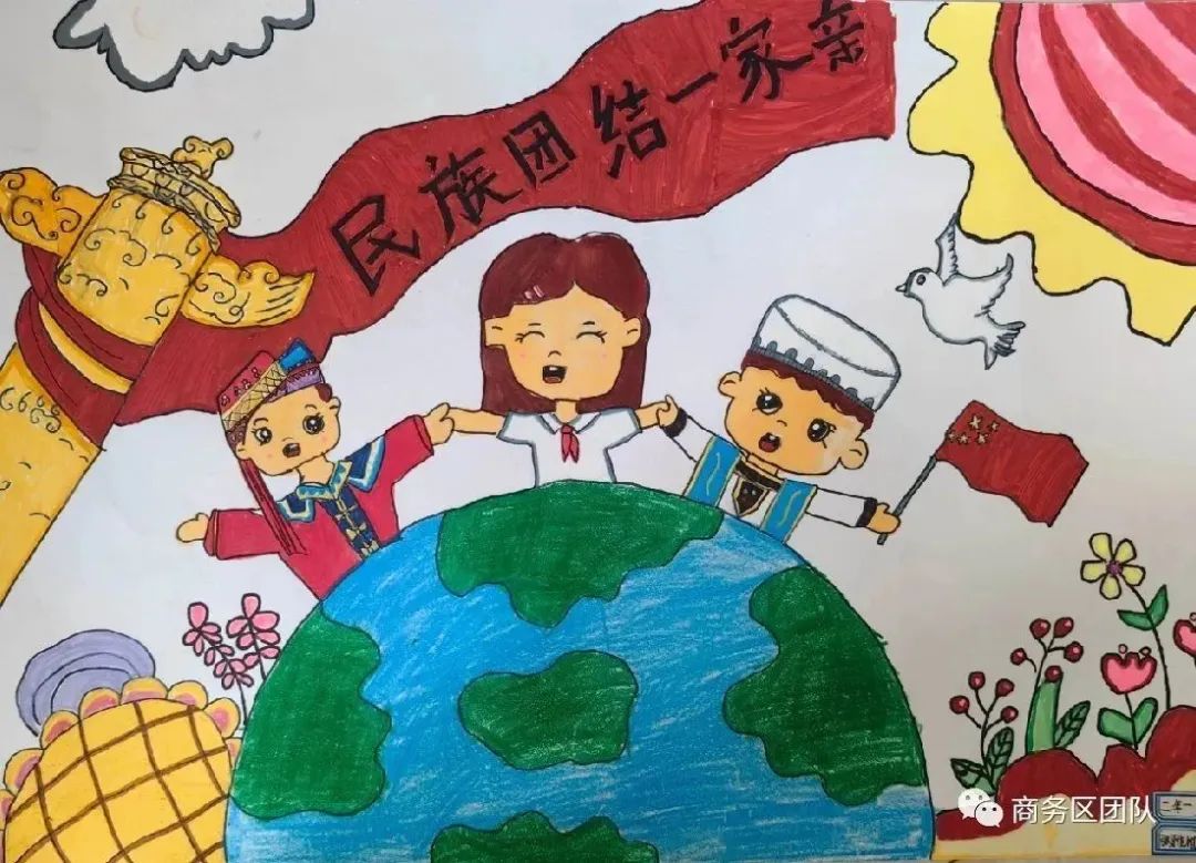 “民族团结一家亲 童心共绘民族画”作品展示-第4张