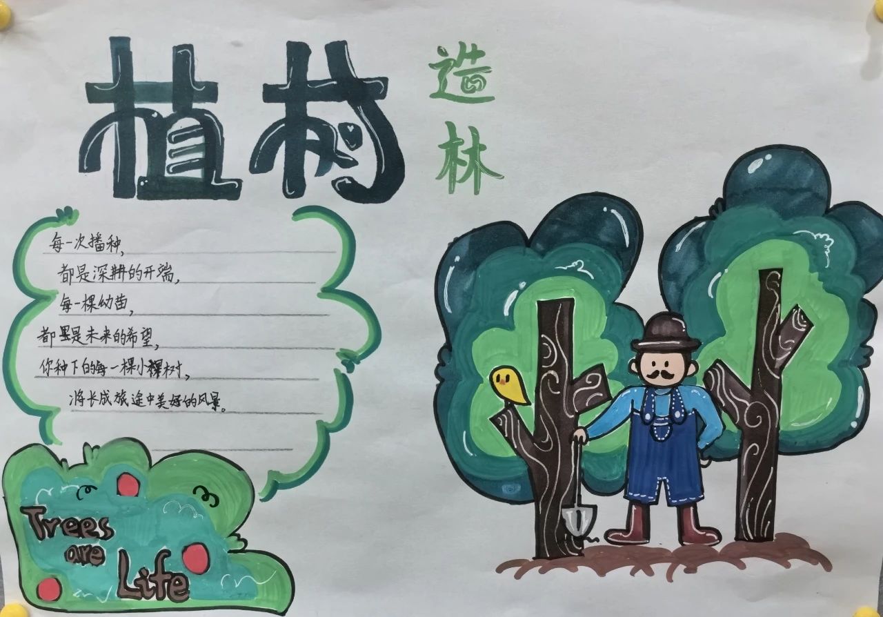 “爱绿护绿 从我做起”小学生绘画作品-第2张